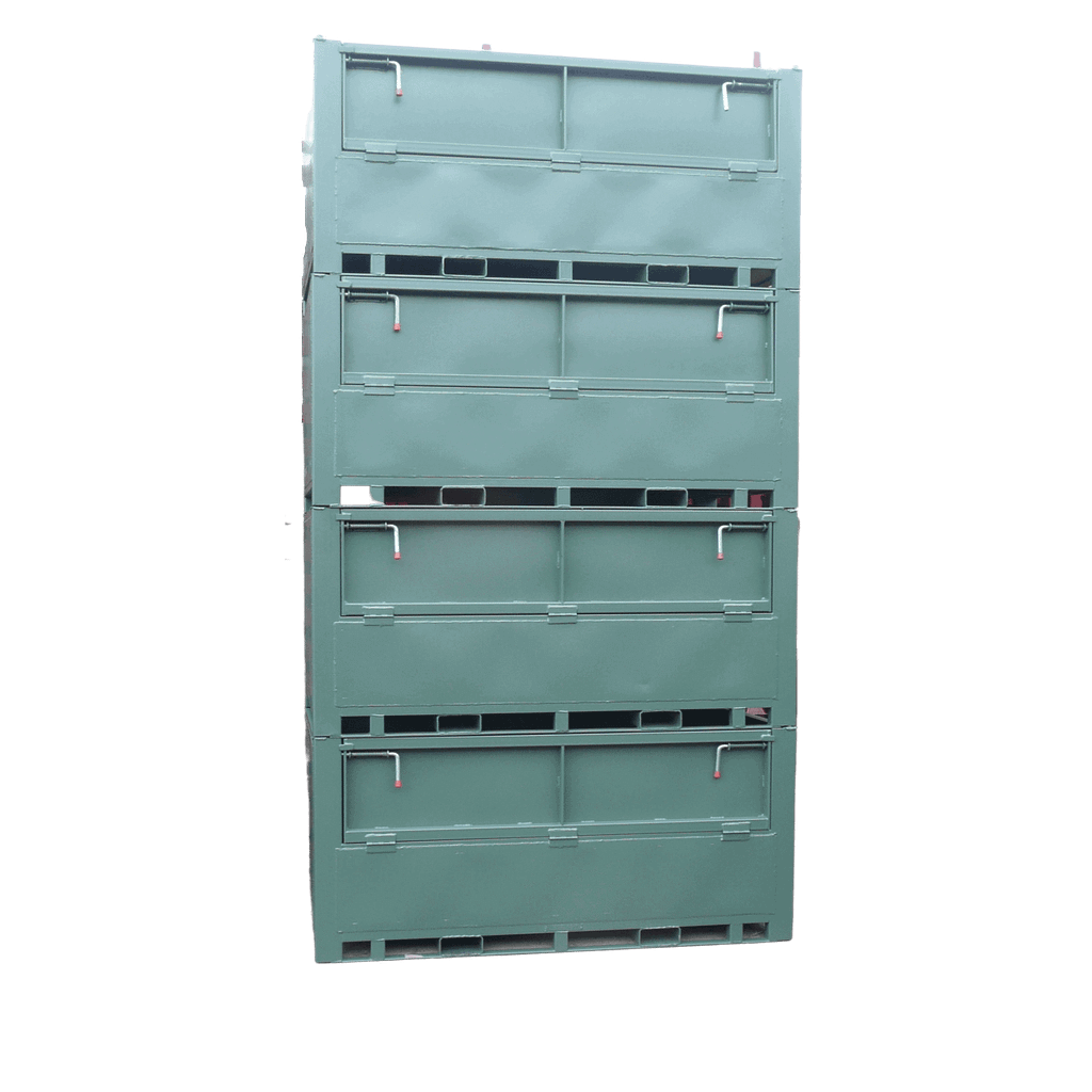 UK Stillage Manufacturer Industrial Waste Recycling Bins Grey