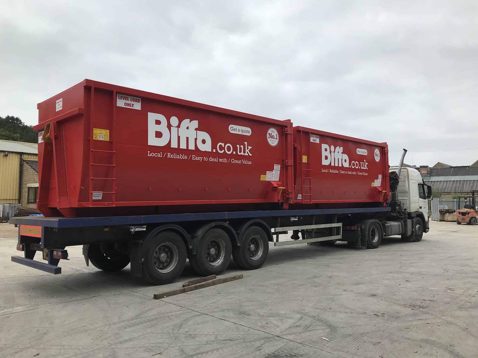 Biffa Smooth Sided Roll On Roll Off RORO Container